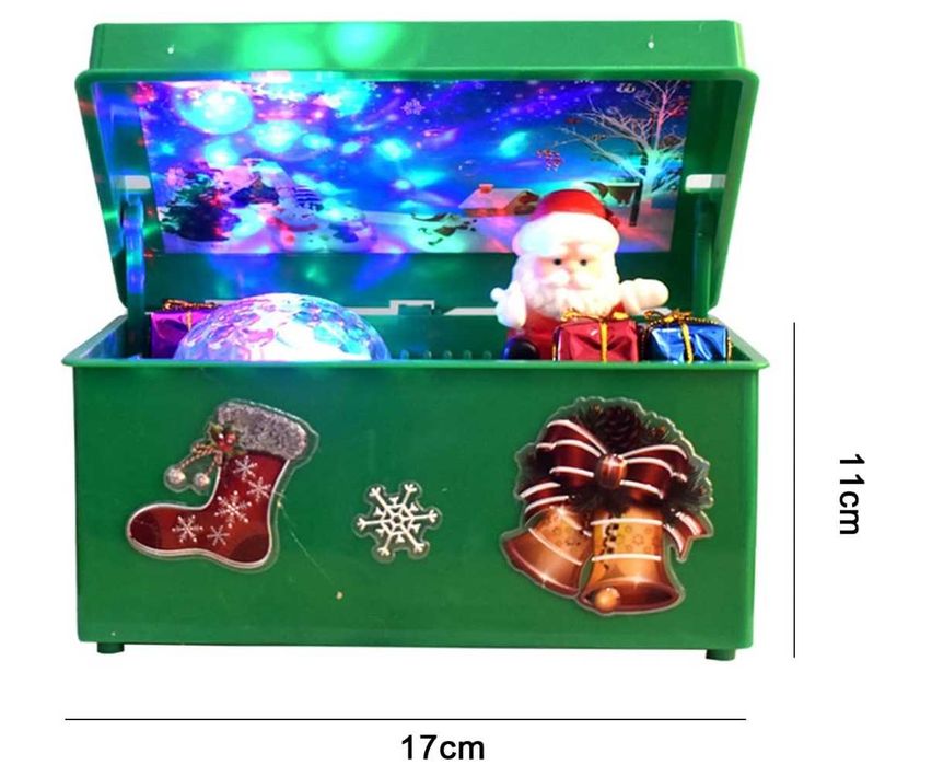 POZYTYWKA ŚWIĄTECZNA projektor świąteczny mikołaj tańczy śpiewa