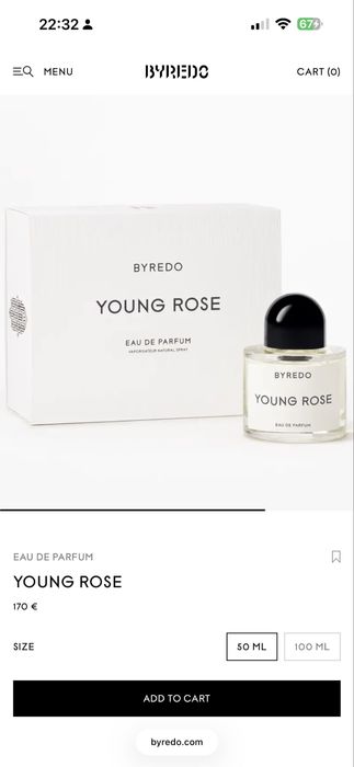 Byredo young rose 50мл