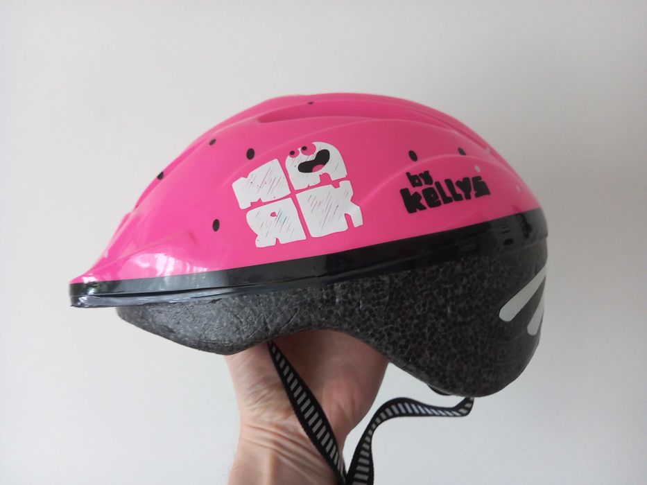 Kask rowerowy dla dziewczynki Kellys (model Mark) 51-54 cm - różowy