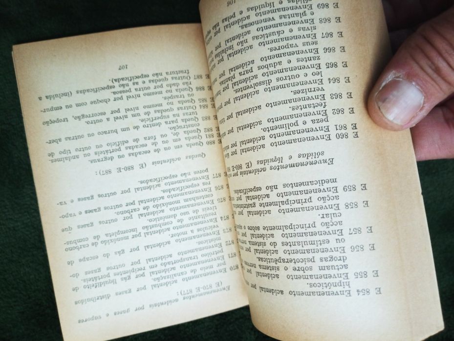 Regulamento e classificação das doenças, traumatismos ..- 1967