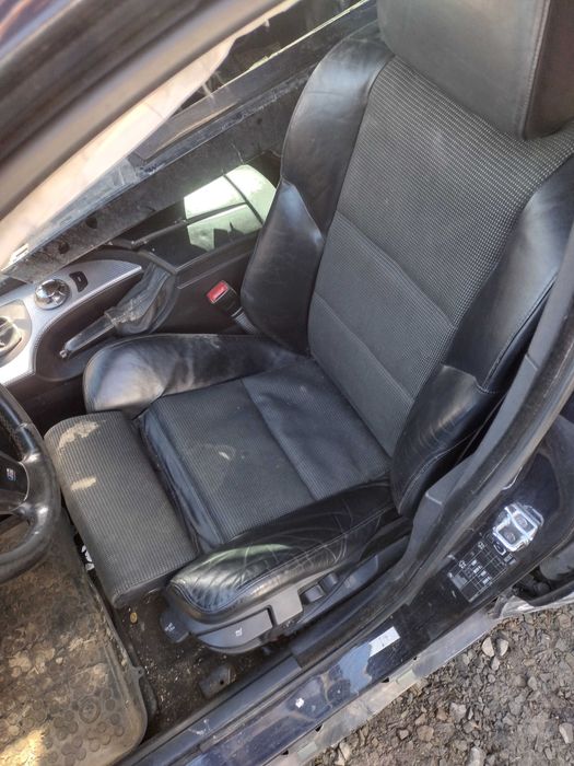 BMW E61 fotele wnętrze mpakiet sporty pół skóra