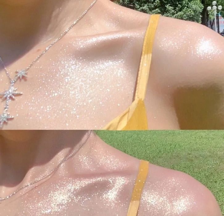 Migiełka w sprayu rozswietlacz do ciała złote drobinki