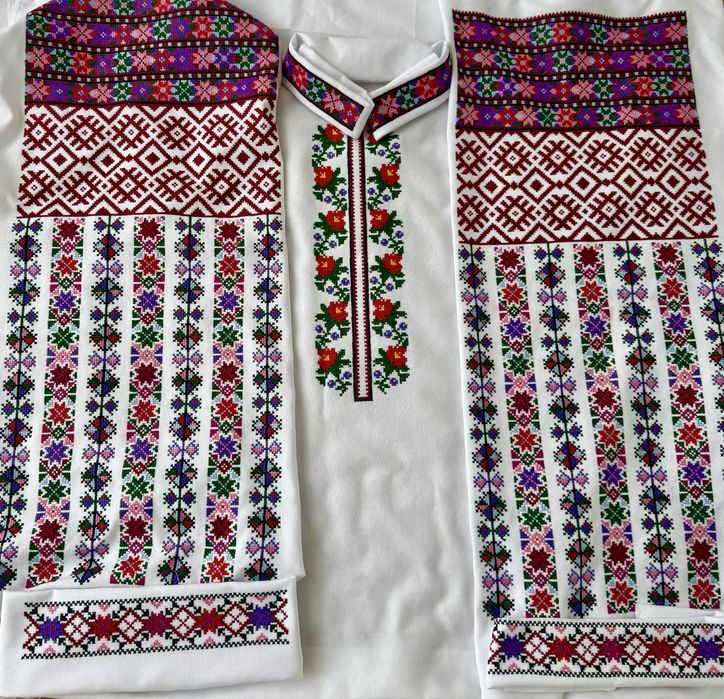 Вишиванка (заготовка) на домотканному полотні