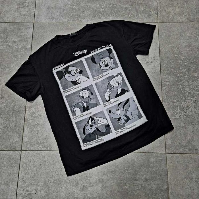 Zara Czarny tshirt Disney