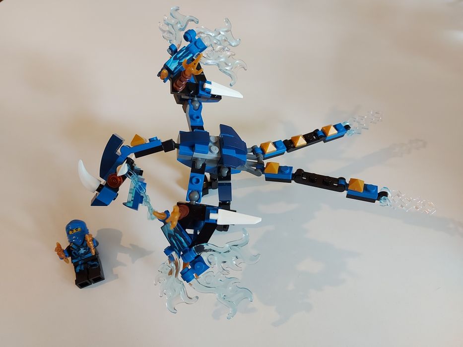 Smok j LEGO ninjago niebieski samuraj ninja dragon klocki zabawka