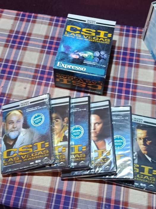 Coleccoes DVD CSI Miami e CSI Las Vegas - primeira serie - Novos selados