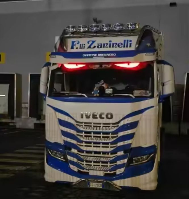 2SZT 59x12cm DUŻE Diabelskie Oczy Led z aplikacją tir bus oso