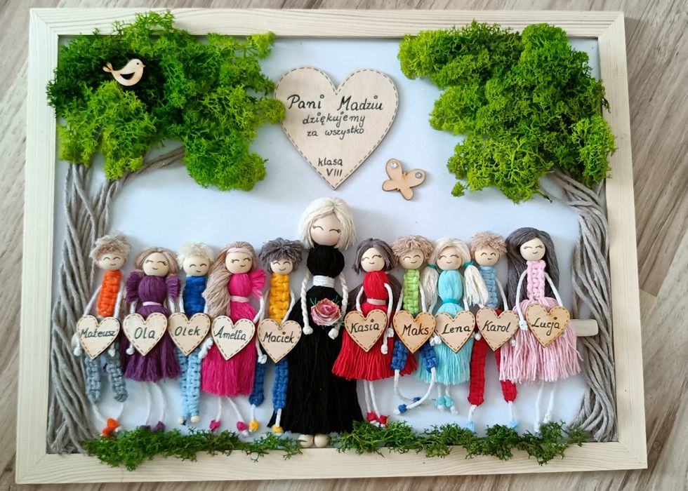 Ramka 30x40 Podziękowanie od dzieci dla nauczyciela