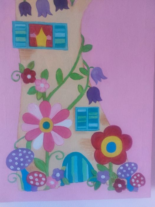 Quadros pintados à mão - Fadas