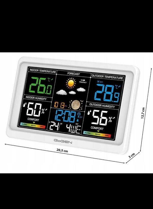 Stacja meteo GogeN ME3350W Biała