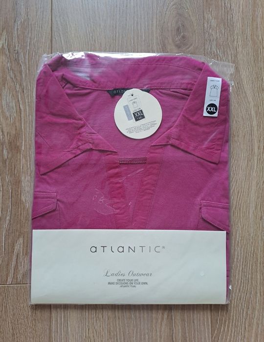 Bluzka damska polo ATLANTIC, rozmiar XXL, bawełna