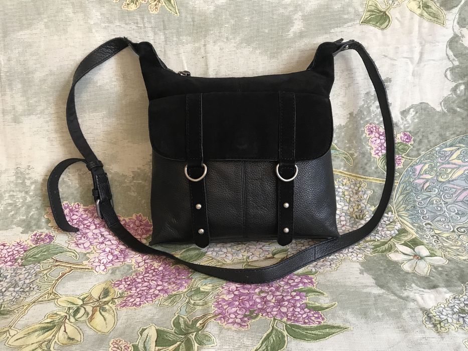 Мужская кожаная брендовая сумка Next. Размер 25/24/7 см