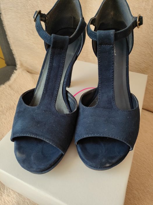 Buty damskie granatowe