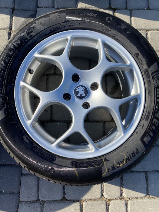 Alufelgi 4x108 17 cali Peugeot 3008, 5008 Citroen C5 opony 225/55/17