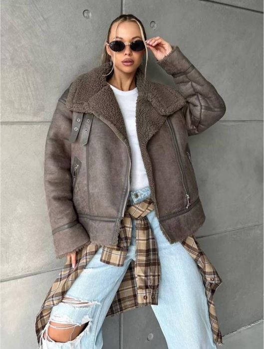 Дублянка zara тепла еко хутро