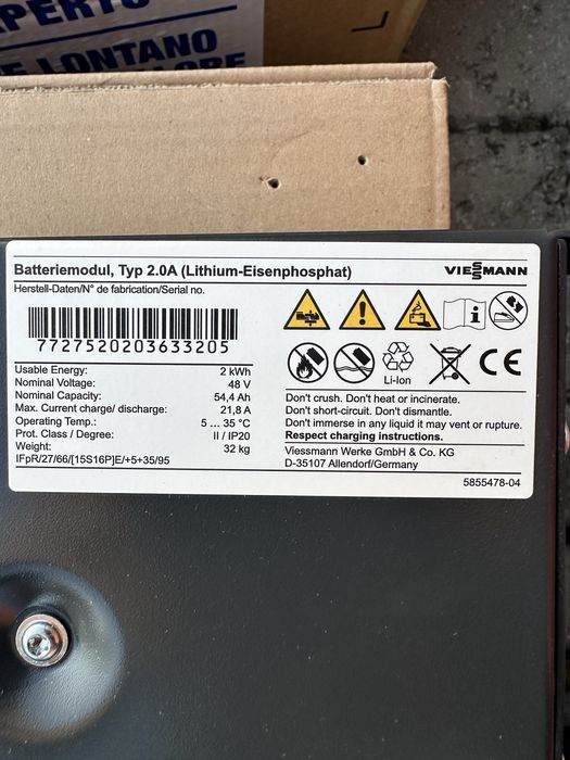 акумуляторний модуль від Viessmann 2kw -2.5kw