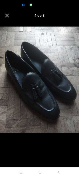 Sapatos homem Kurt Geiger (marca inglesa ), mocassim preto 42