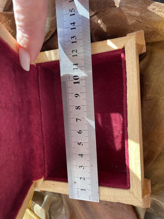 Скринька дерево для прикрас вінтаж