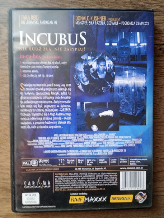 Incubus film DVD 2006 Horror Tara Reid