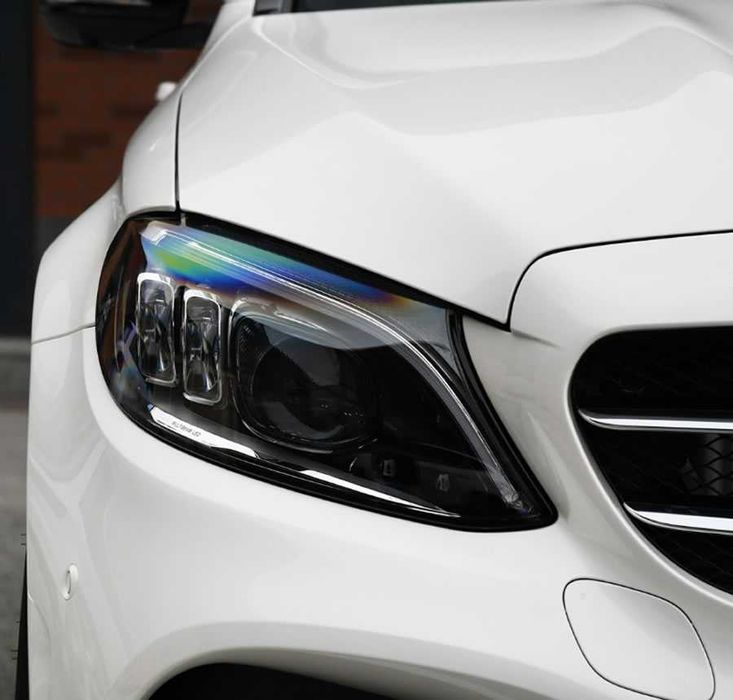 Vidro capa lente farol principal - 2019-2021 Mercedes Benz W205 Classe C C180 C200 C220 C300 - Esqeurda & Direita