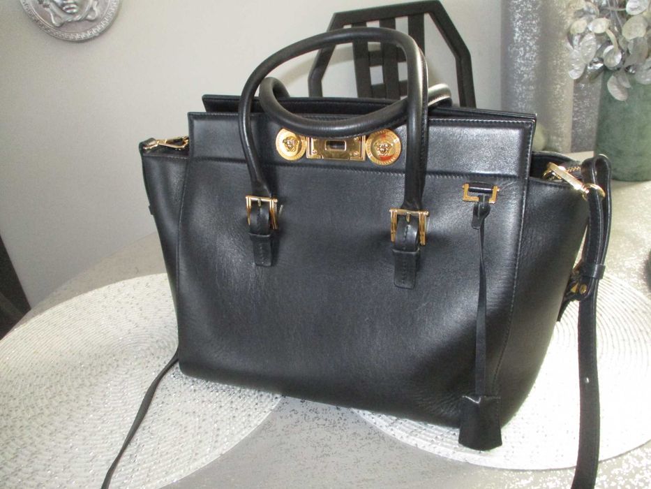 Gianni Versace duza czarna torebka