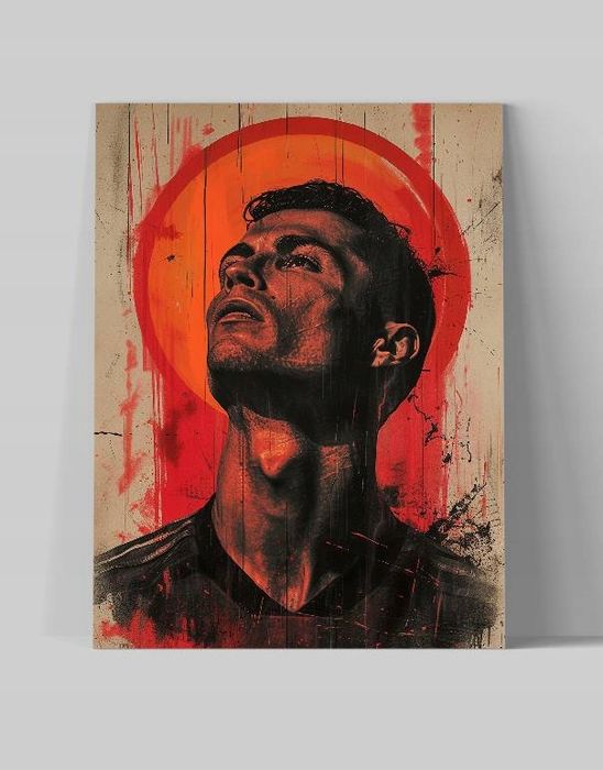 Obraz na płótnie Cristiano Ronaldo CR7 75x100 cm - nowoczesny styl