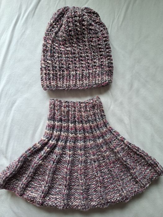 Handmade czapka + komin