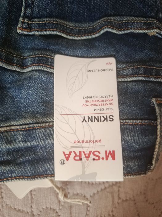 Nowe jeansy damskie M’SARA L niebieskie