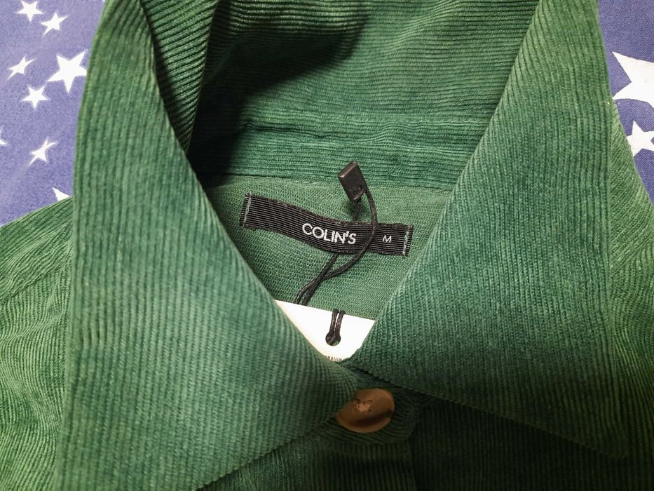 Сорочка Colin's зелена вельветова, розмір М-L