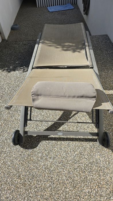 4 Espreguiçadeiras aluminio com danos