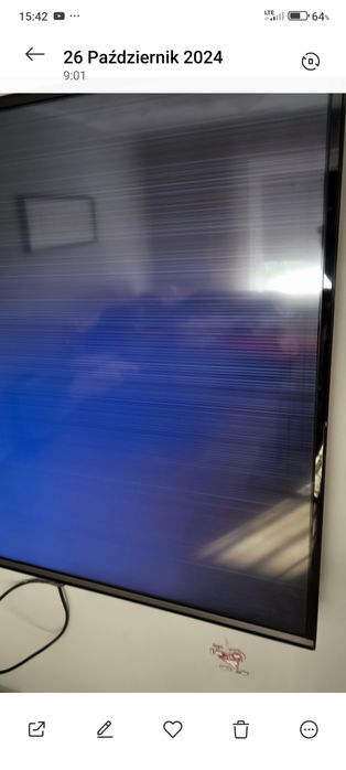 Tv LG 55UF800V uszkodzona matryca