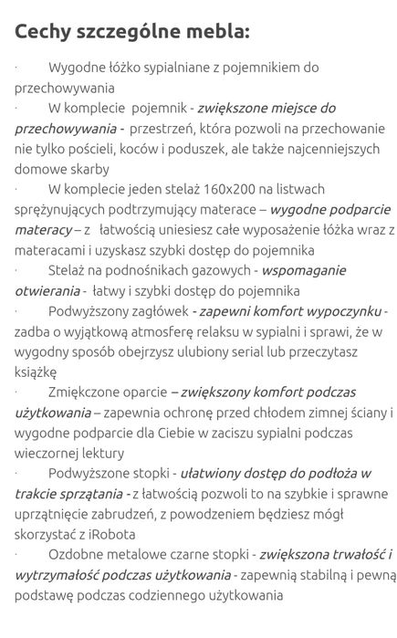 Łóżko Kleo 160x200