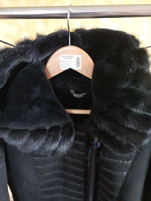 Дублянка жіноча із вставками норки