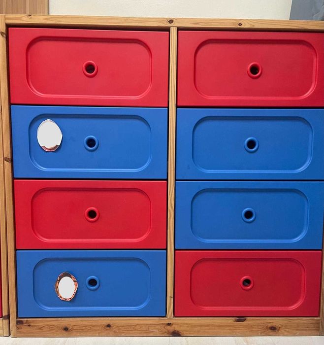 Pack 8 armários para arrumos de criança