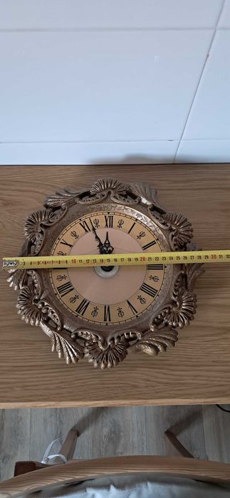 Ozdobny zegar ścienny retro – 30 cm