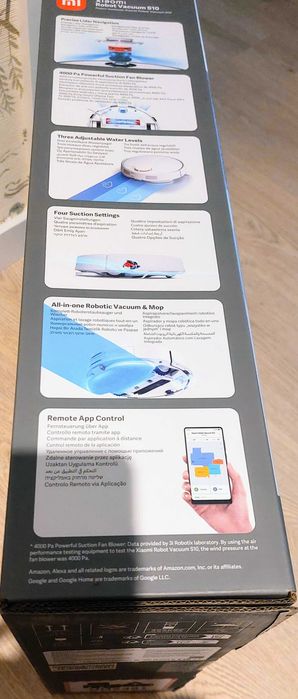 Aspirador Robot Xiaomi Robot Vacuum S10 — NOVO, caixa selada