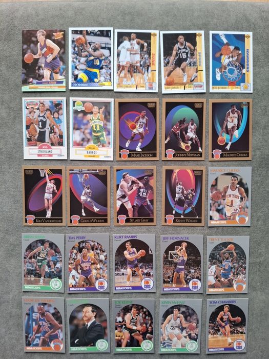 Karty NBA z lat 90tych. Różne. 60 kart.