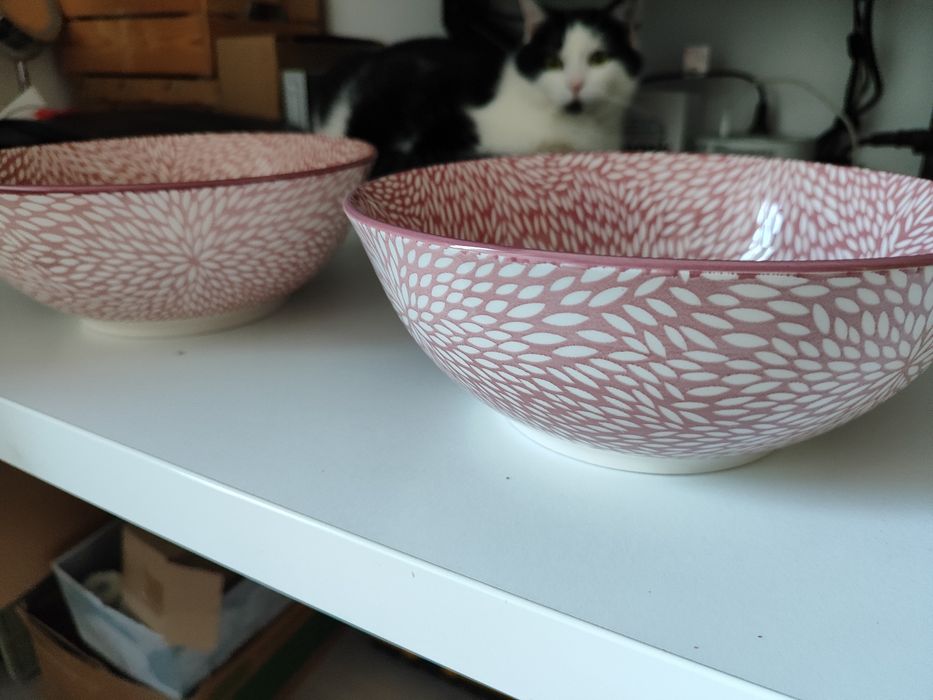 Miski ceramiczne, 2 szt