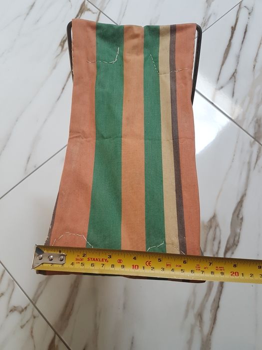 Stołek krzesełko siedzisko wędkarskie ryby PRL