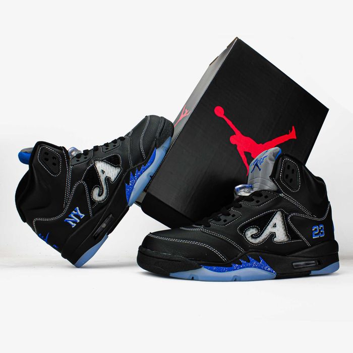 Мужские кроссовки Nike Air Jordan 5 Retro OG Black Metallic Reimagined