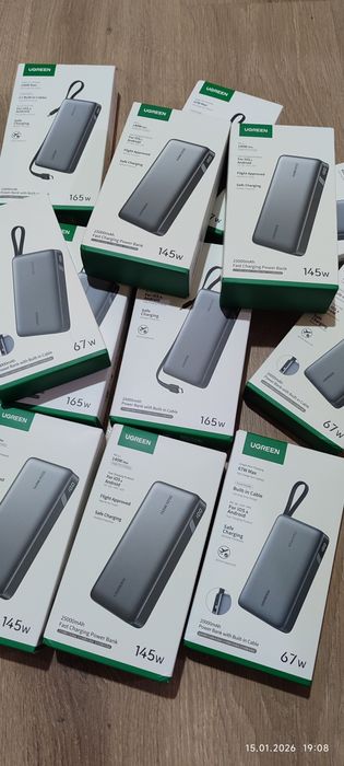 Павербанк UGREEN NEXODE 145W 25000mAh (PB205),165W (PB552)200W(PB722)