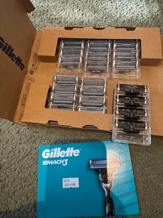 Gillette Mach3 Wkłady do maszynki do golenia dla mężczyzn, 24 ostrza 074106