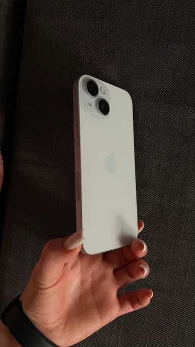 iPhone 15 512GB Blue/White | Wersja eSIM | Stan Bdb | Box + 4 Etui gratis