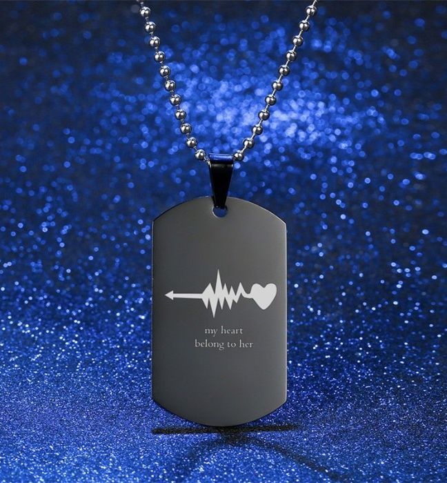 Парные,двойныe кулоны для влюбленных,подарок на день Святого Валентина