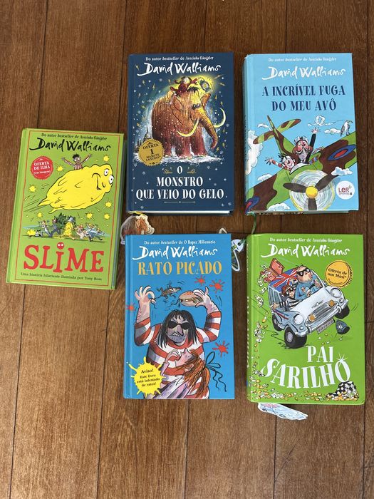 Vendo 5 livros de David Walliams