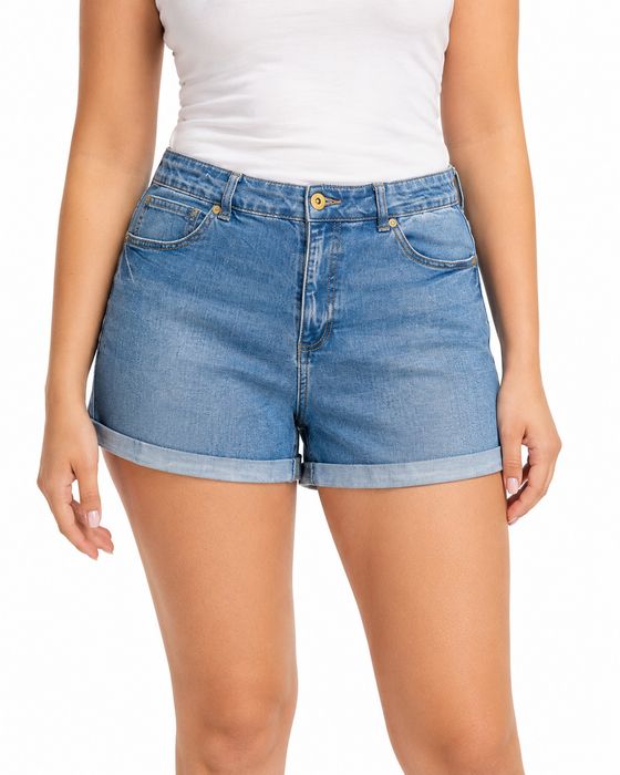 Szorty Jeansowe Plus Size Niebieskie XXL