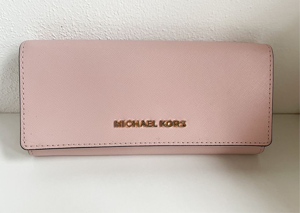 Portfel Michael Kors pudrowy róż duży
