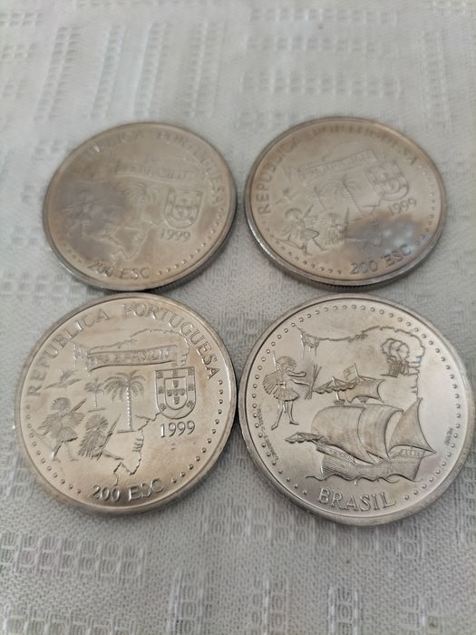 Moedas antigas Portuguesas descobrimentos - Brasil