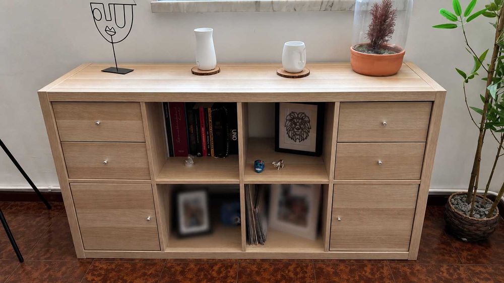 Movel de sala IKEA efeito carvalho