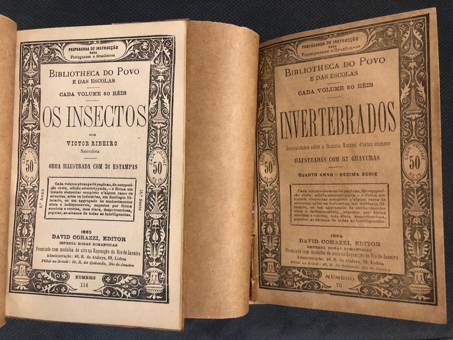 Bibliotheca do Povo e das Escolas: Aves - Répteis - Insectos - Invertebrados
